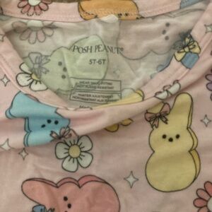 Poshpeanut Bunny Peeps PJ Set 5-6 toddler